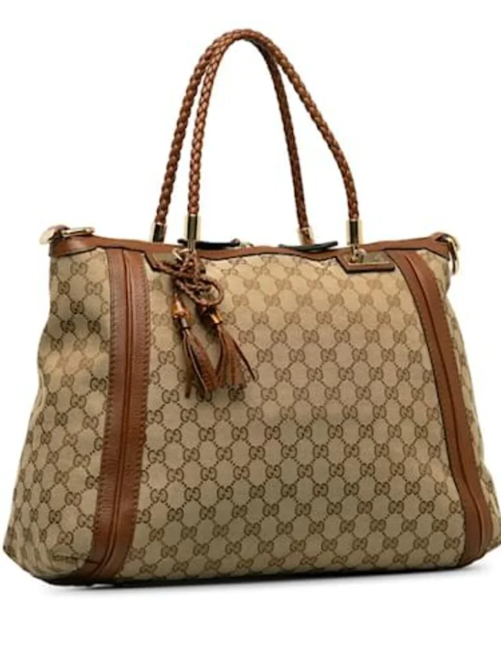 Gucci GG Canvas Bella Tote Bag 269946 Brown - COA included with purchase - Picture 2 of 12